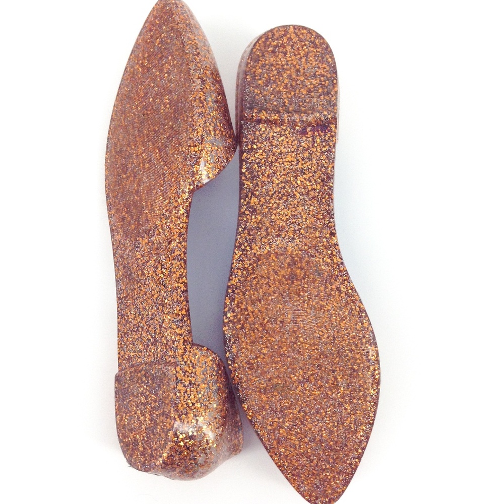 JEFFREY CAMPBELL Jelly Love D'Orsay Orange Flats Size 8 - Picture 8 of 8
